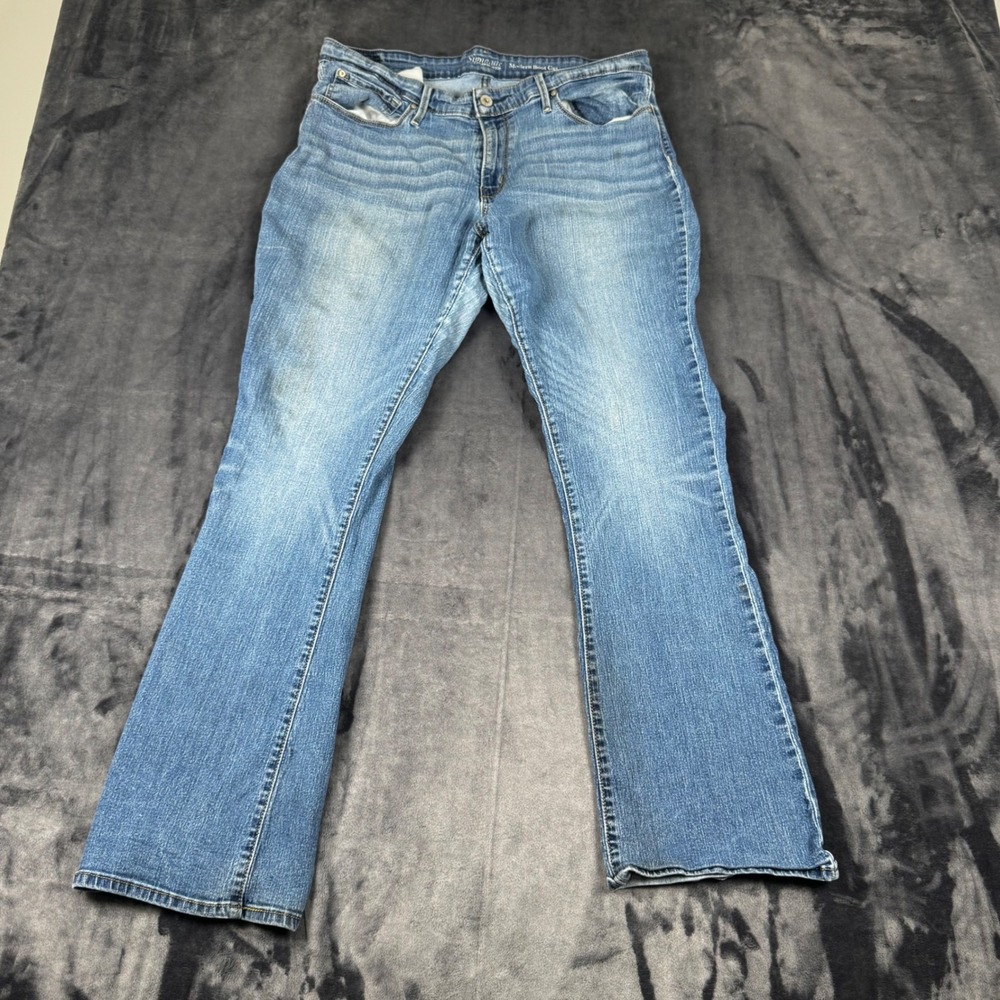 Signature Levi Strauss Jeans Women 20M Blue Modern Boot Cut Stretch Denim